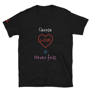 Choose LOVE it Never fails. - Short-Sleeve Unisex T-Shirt