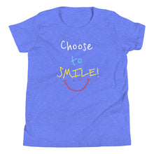 Load image into Gallery viewer, Choose to SMILE! - Youth Short Sleeve T-Shirt